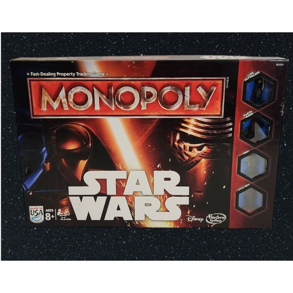 Hasbro Monopoly Star Wars Edition 2015 Kylo Ren COMPLETE